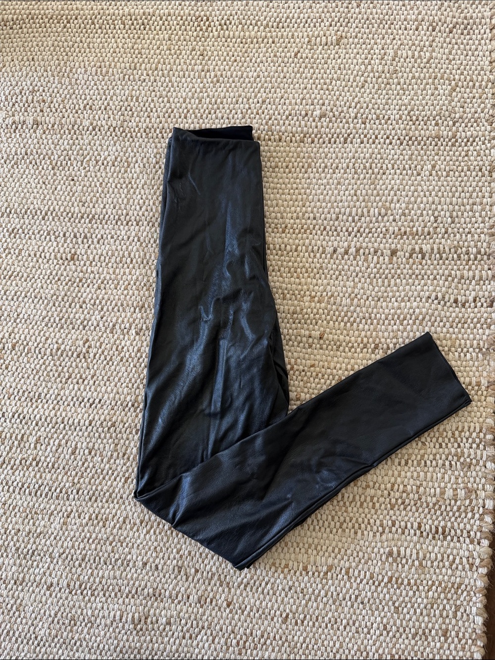 Commando Black Faux-Leather Leggings